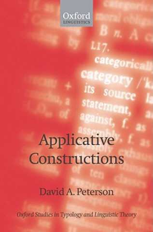 Knjiga Applicative Constructions David A. Peterson