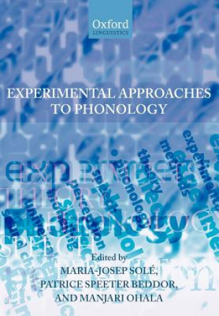 Könyv Experimental Approaches to Phonology Maria-Josep Sole