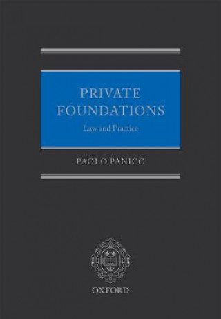 Kniha Private Foundations Paolo Panico