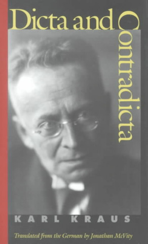 Книга Dicta and Contradicta Karl Kraus