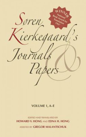 Książka Soren Kierkegaard's Journals and Papers, Volume 1 Soren Kierkegaard