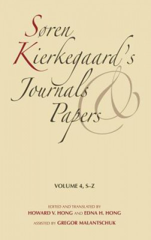 Kniha Soren Kierkegaard's Journals and Papers, Volume 4 Howard V. Hong