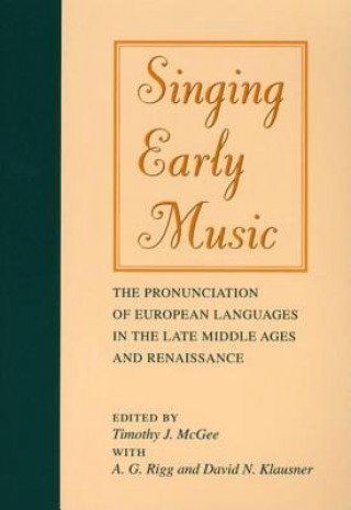 Buch Singing Early Music Timothy McGee
