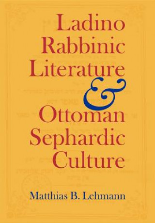 Könyv Ladino Rabbinic Literature and Ottoman Sephardic Culture Matthias B. Lehmann