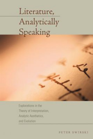 Libro Literature, Analytically Speaking Peter Swirski