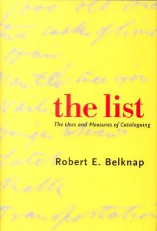 Kniha List Robert E. Belknap