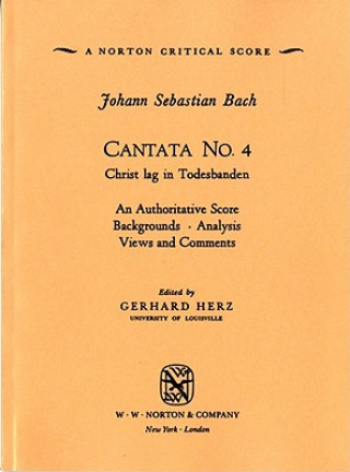 Kniha Cantata No. 4 Johann Sebastian Bach