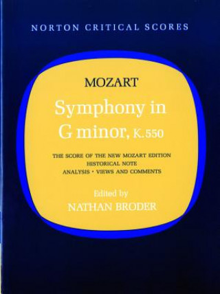 Kniha Symphony in G Minor, K. 550 Wolfgang Amadeus Mozart