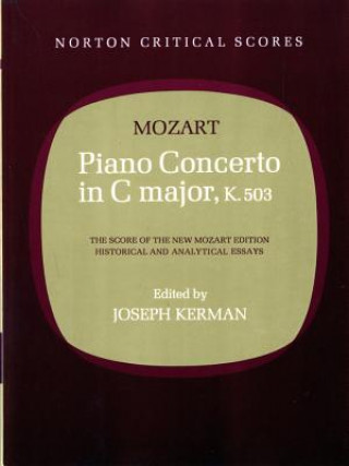 Kniha Piano Concerto in C Major, K. 503 Wolfgang Amadeus Mozart