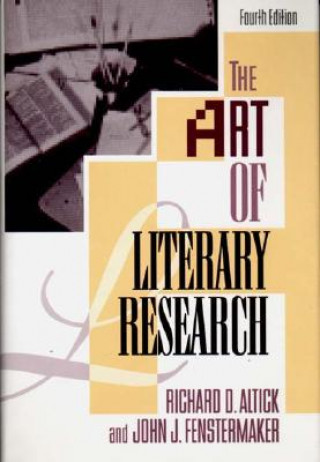 Libro Art of Literary Research Richard D. Altick