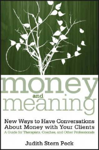 Livre Money and Meaning:  New Ways to Have Conversations  About Money with Your Clients - A Guide for Therapists, Coaches and Other Professionals Judith Stern Peck