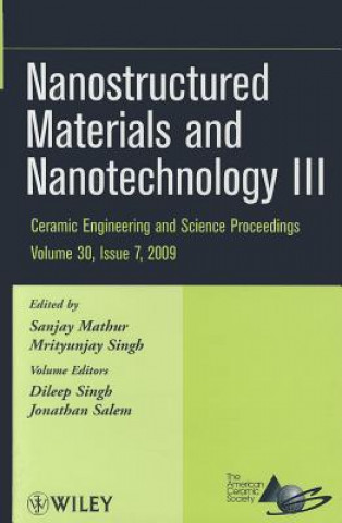 Kniha Nanostructured Materials and Nanotechnology III V30 Issue 7 Dileep Singh