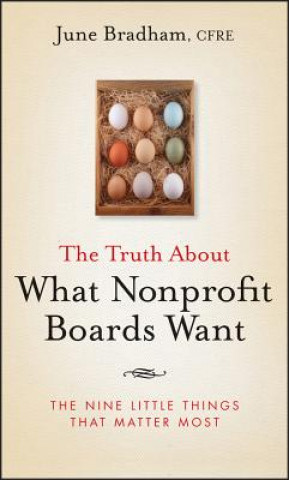 Könyv Truth About What Nonprofit Boards Want - The Nine Little Things That Matter Most June J. Bradham