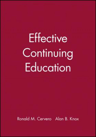 Book Effective Continuing Education Ronald M. Cervero