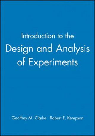 Kniha Introduction to the Design and Analysis of Experiments Robert E. Kempson