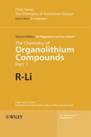 Kniha Chemistry of Organolithium Compounds V 1 2VSet Zvi Rappoport
