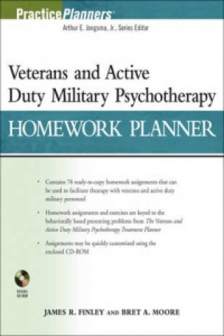 Kniha Veterans and Active Duty Military Psychotherapy Homework Planner James R. Finley
