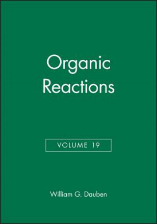 Livre Organic Reactions V19 William G. Dauben