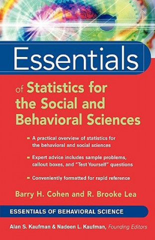 Książka Essentials of Statistics for the Social and Behavioral Sciences Barry H. Cohen