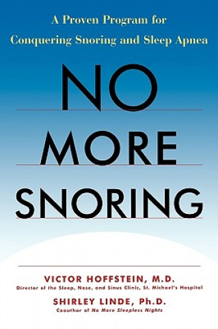 Carte No More Snoring Victor Hoffstein