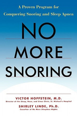 Knjiga No More Snoring Victor Hoffstein