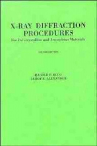 Książka X Ray Diffraction Procedures and Amorphous Materials 2e Harold P. Klug