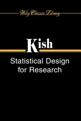 Book Statistical Design for Research Leslie Kish