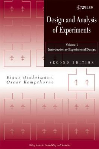 Carte Design and Analysis of Experiments - Introduction to Experimental Design V1 2e Oscar Kempthorne