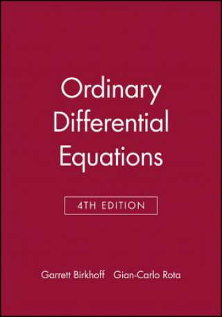 Könyv Ordinary Differential Equations 4e Garrett Birkhoff