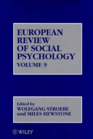 Książka European Review of Social Psychology V 9 W. Stroebe
