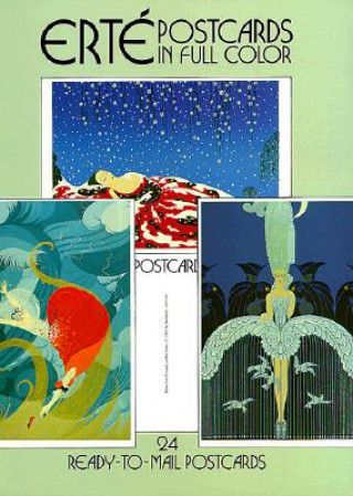 Book Erte Postcards in Full Color Erte