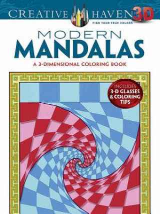 Knjiga Creative Haven 3-D Modern Mandalas Coloring Book Randall McVey