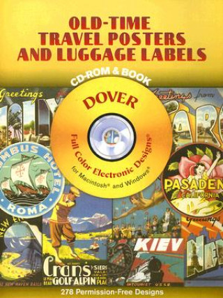 Kniha Old-Time Travel Posters and Luggage Labels Dover Clip Art Editors