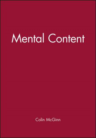 Könyv Mental Content Colin McGinn