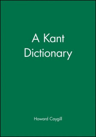 Książka Kant Dictionary Howard Caygill