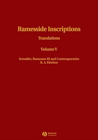 Kniha Ramesside Translations V 5 K. A. Kitchen