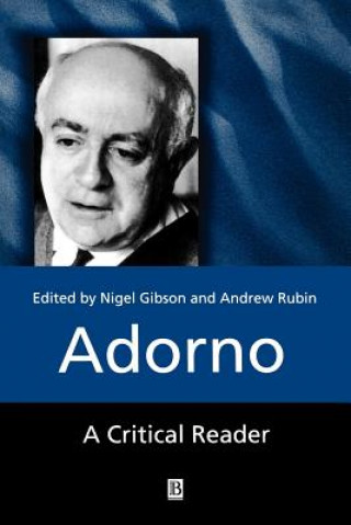 Książka Adorno - A Critical Reader Gibson