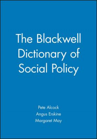 Kniha Blackwell Dictionary of Social Policy Alcock