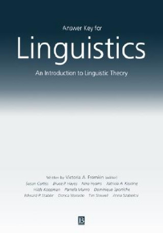 Carte Answer Key For Linguistics - An Introduction to Linguistic Theory Bruce Hayes