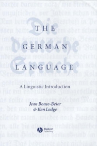 Kniha German Language: A Linguistic Introduction Jean Boase-Beier