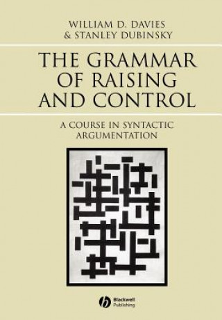 Könyv Grammar of Raising and Control W.D. Davies