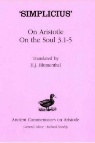 Kniha On Aristotle "On the Soul 3.1-5" of Cilicia Simplicius