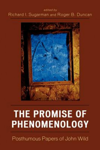 Kniha Promise of Phenomenology Richard I. Sugarman