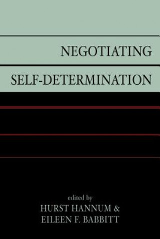 Buch Negotiating Self-Determination Hurst Hannum