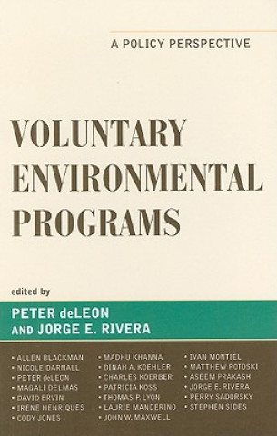 Book Voluntary Environmental Programs Peter Deleon