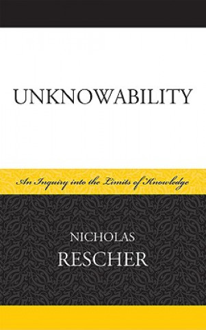 Książka Unknowability Nicholas Rescher