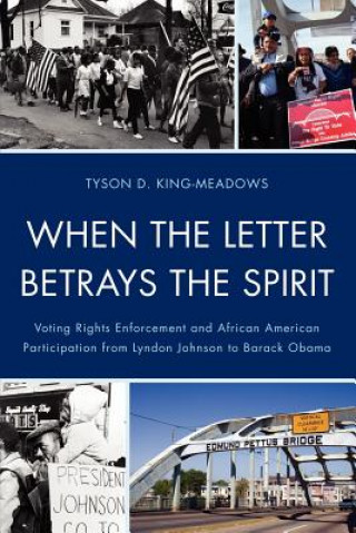 Kniha When the Letter Betrays the Spirit Tyson D. King-Meadows