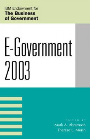 Kniha E-Government 2003 Mark A. Abramson