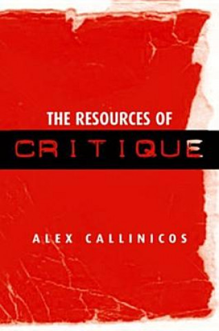 Könyv Resources of Critique Alex Callinicos