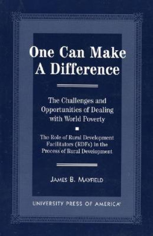 Książka One Can Make a Difference James B. Mayfield